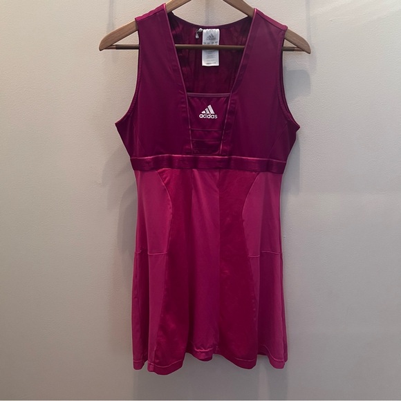 adidas Dresses & Skirts - Adidas Women’s"Ana Ivanovic" Climacool Pink Magenta / Purple Tennis Dress Size M